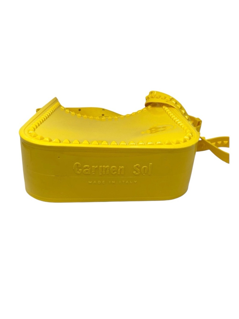 Yellow Studded Crossbody Bag - Picture 3 of 4